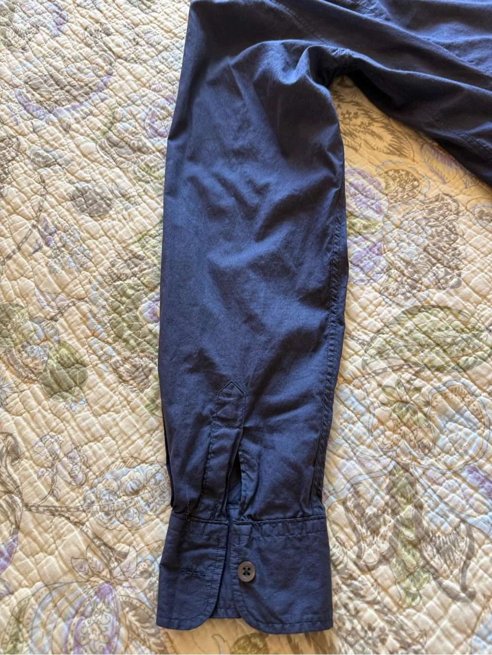 Dries Van Noten navy blue button up shirt - Picture 7 of 11